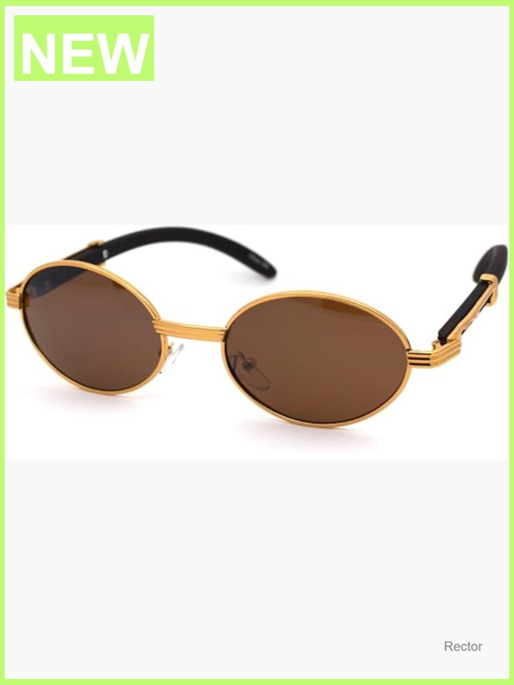 Retro Oval Vintage Style Sunglasses with UV Protection